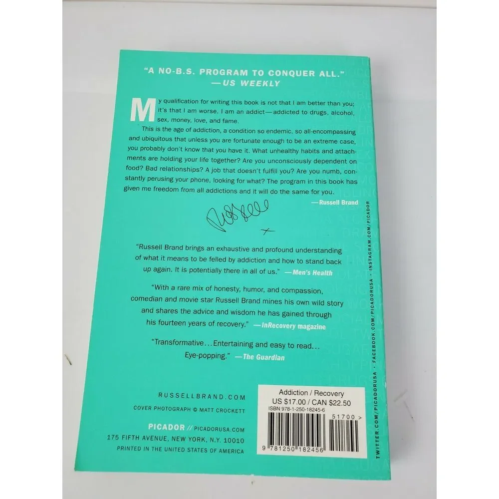 Recovery: Freedom from Our Addictions Paperback by Russell‎ Brand